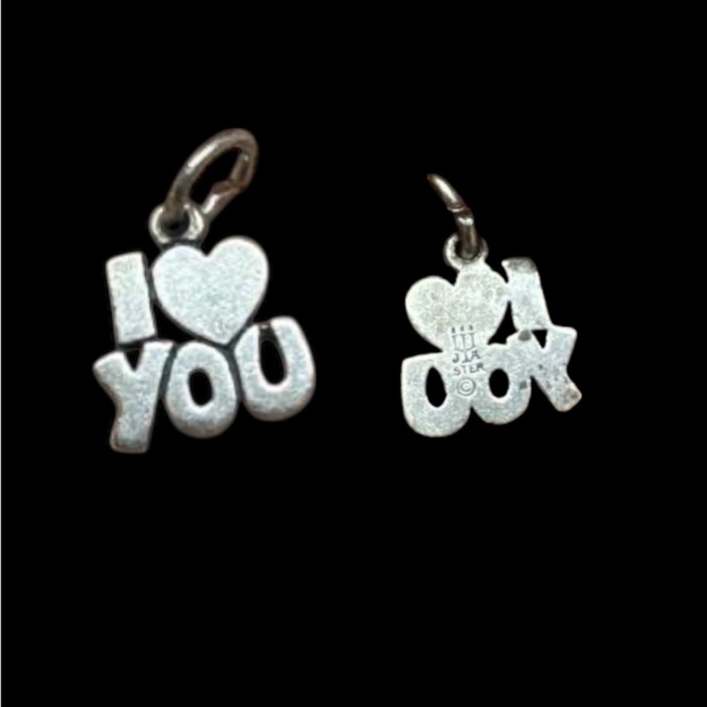 James Avery Silver 'I Love You' Charms
